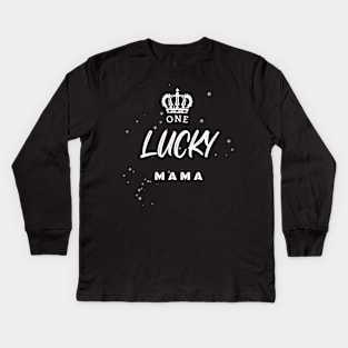 One Lucky Mama Kids Long Sleeve T-Shirt